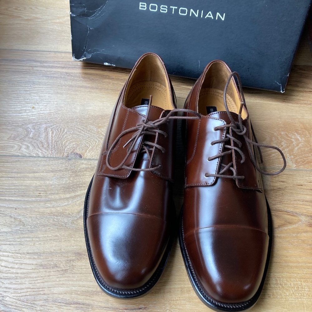 BOSTONIAN TAHOE BROWN 10.5 WIDE MEN'S